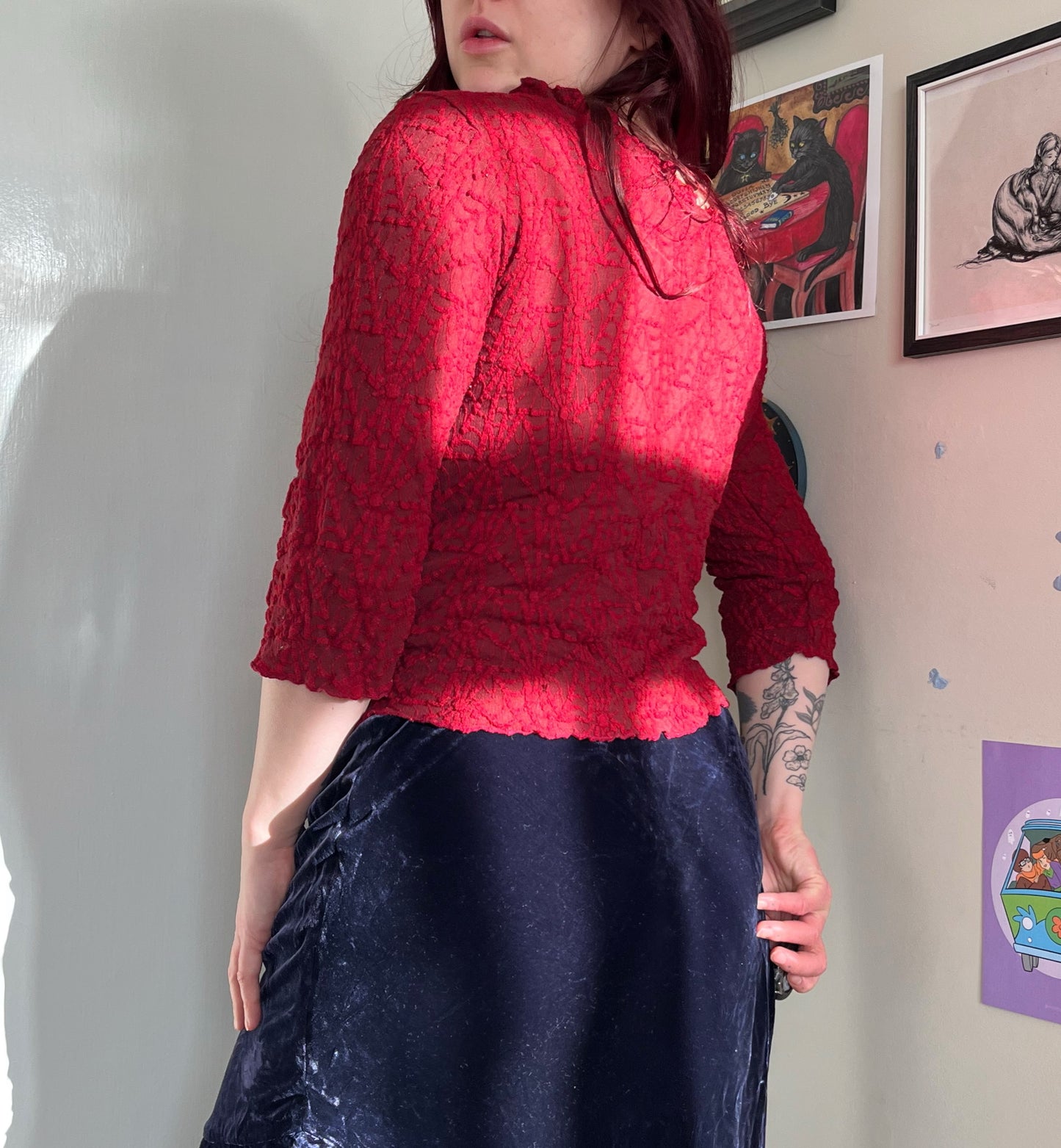 Red Orsay Top - UK 10