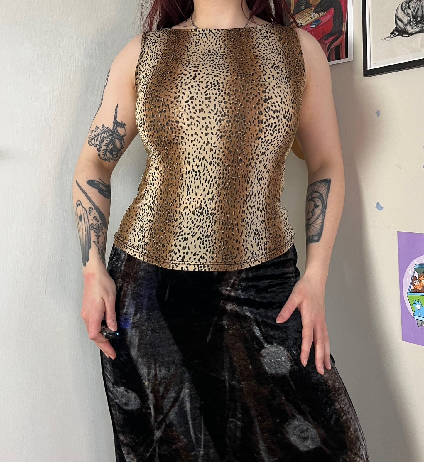 Leopard Print Top UK 10