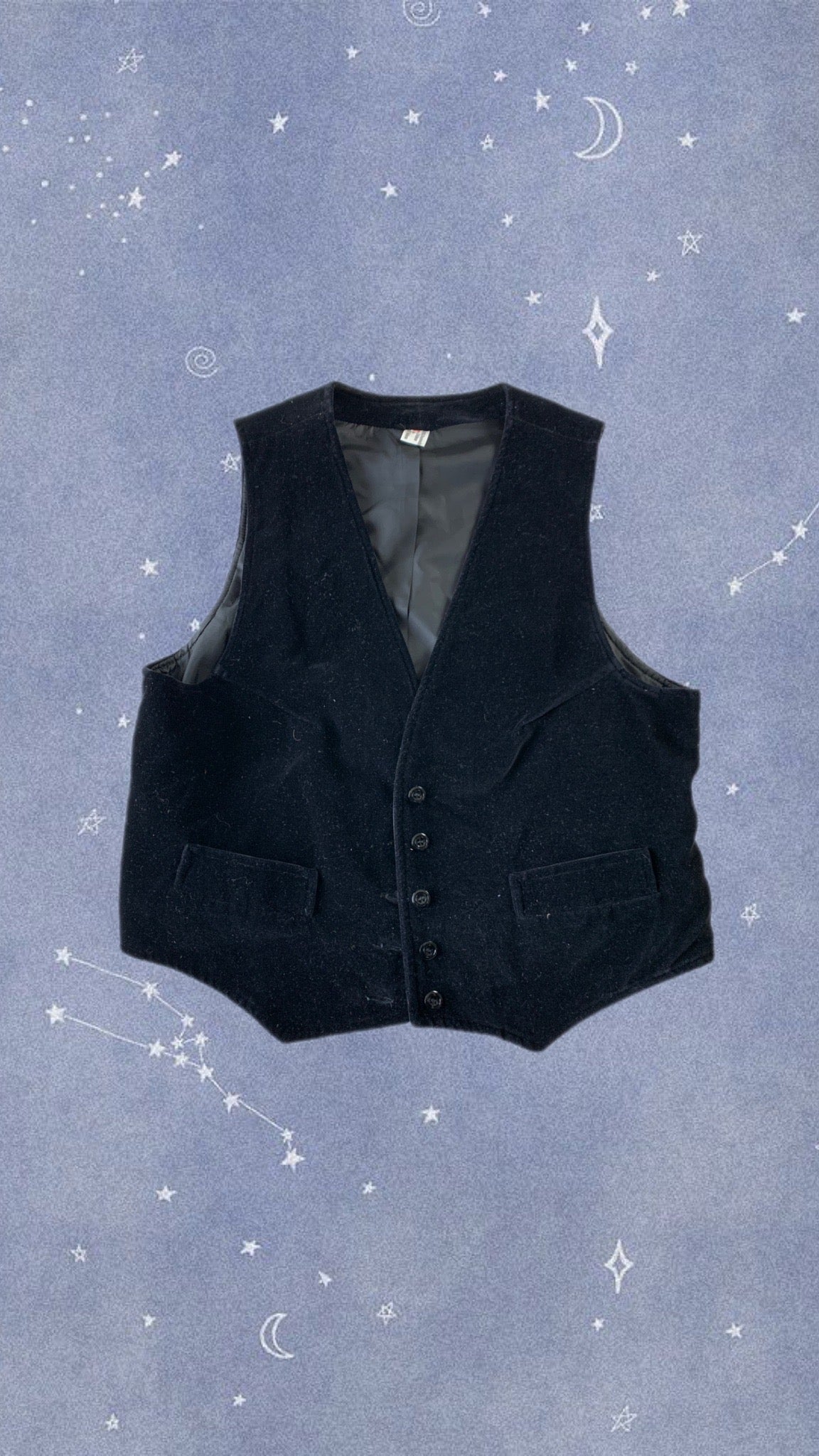 Rose 90s Velvet Waistcoat UK 12-14