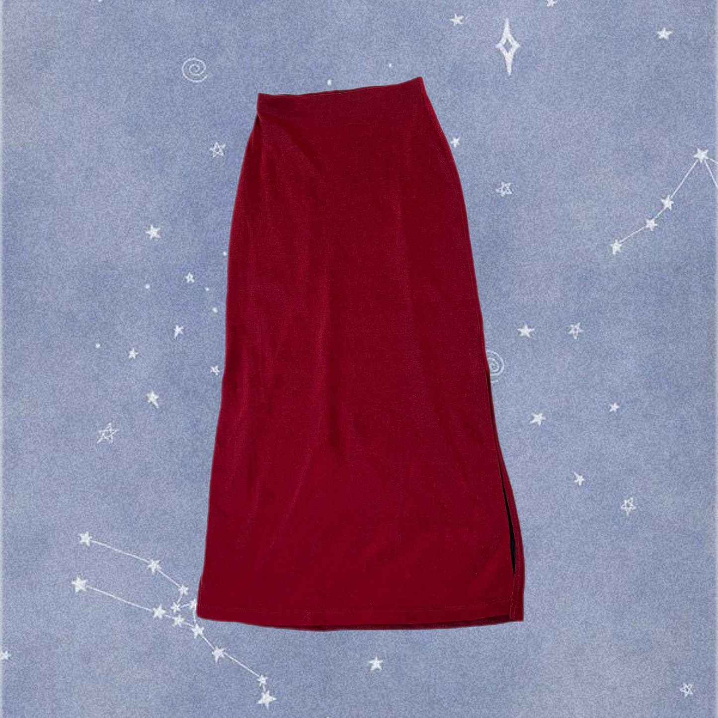Red Maxi Skirt UK 8-10