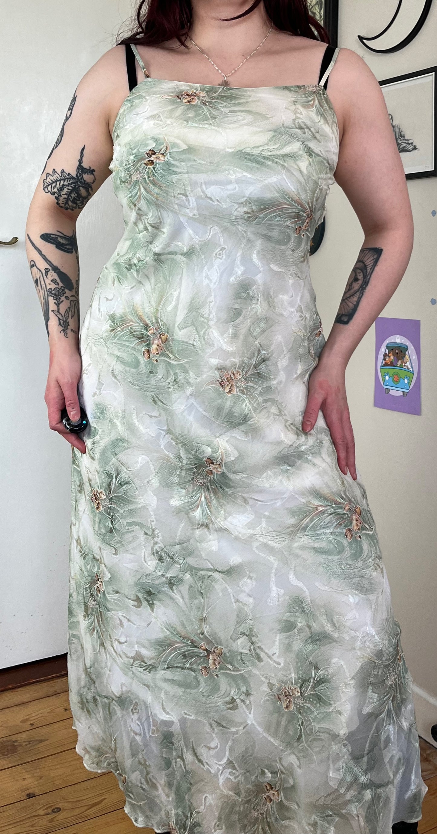Floral Maxi Dress - UK 10