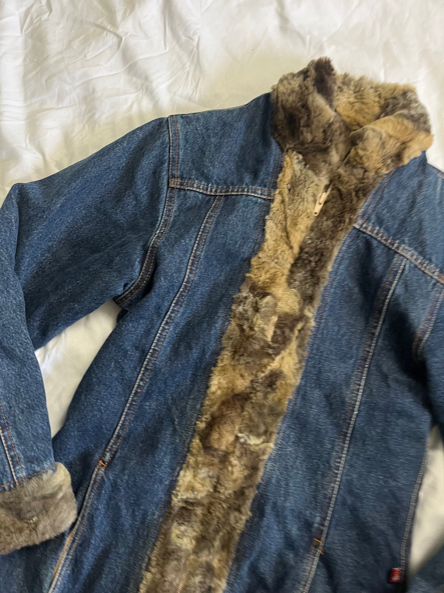 Sara Denim Afghan Coat UK 6-10/S