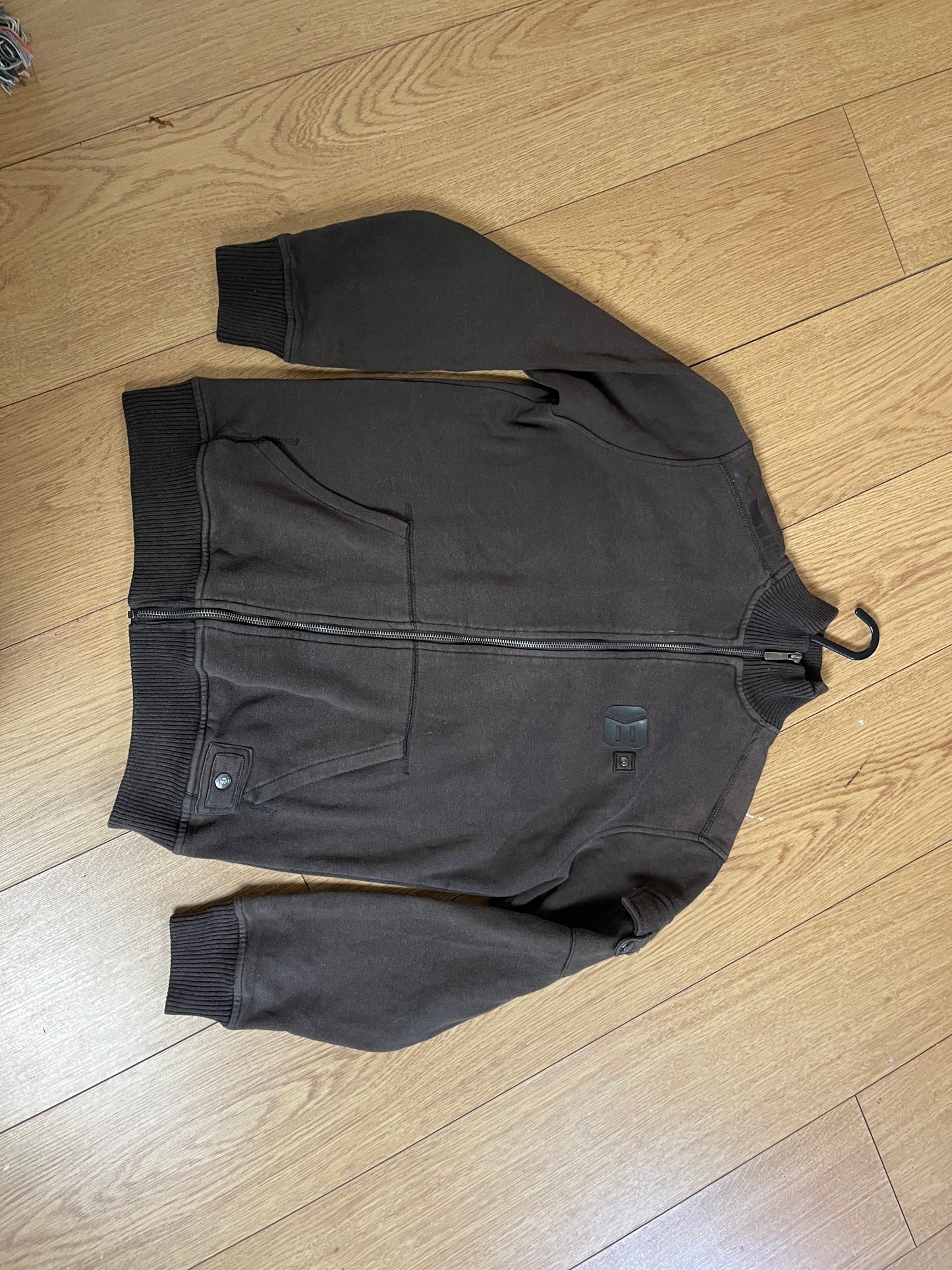 Brown Zip Up Jumper M