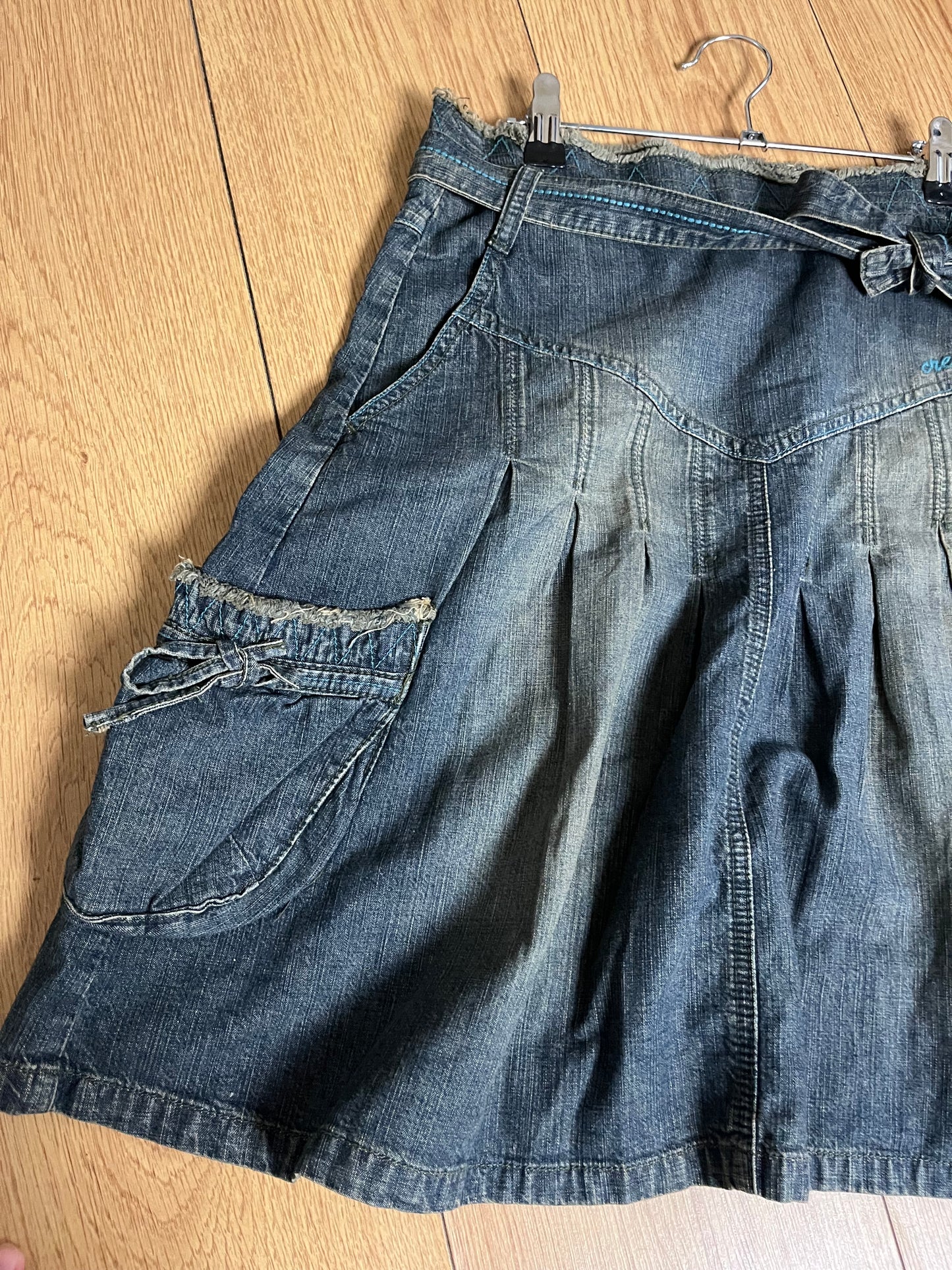 Denim Midi Skirt UK 10