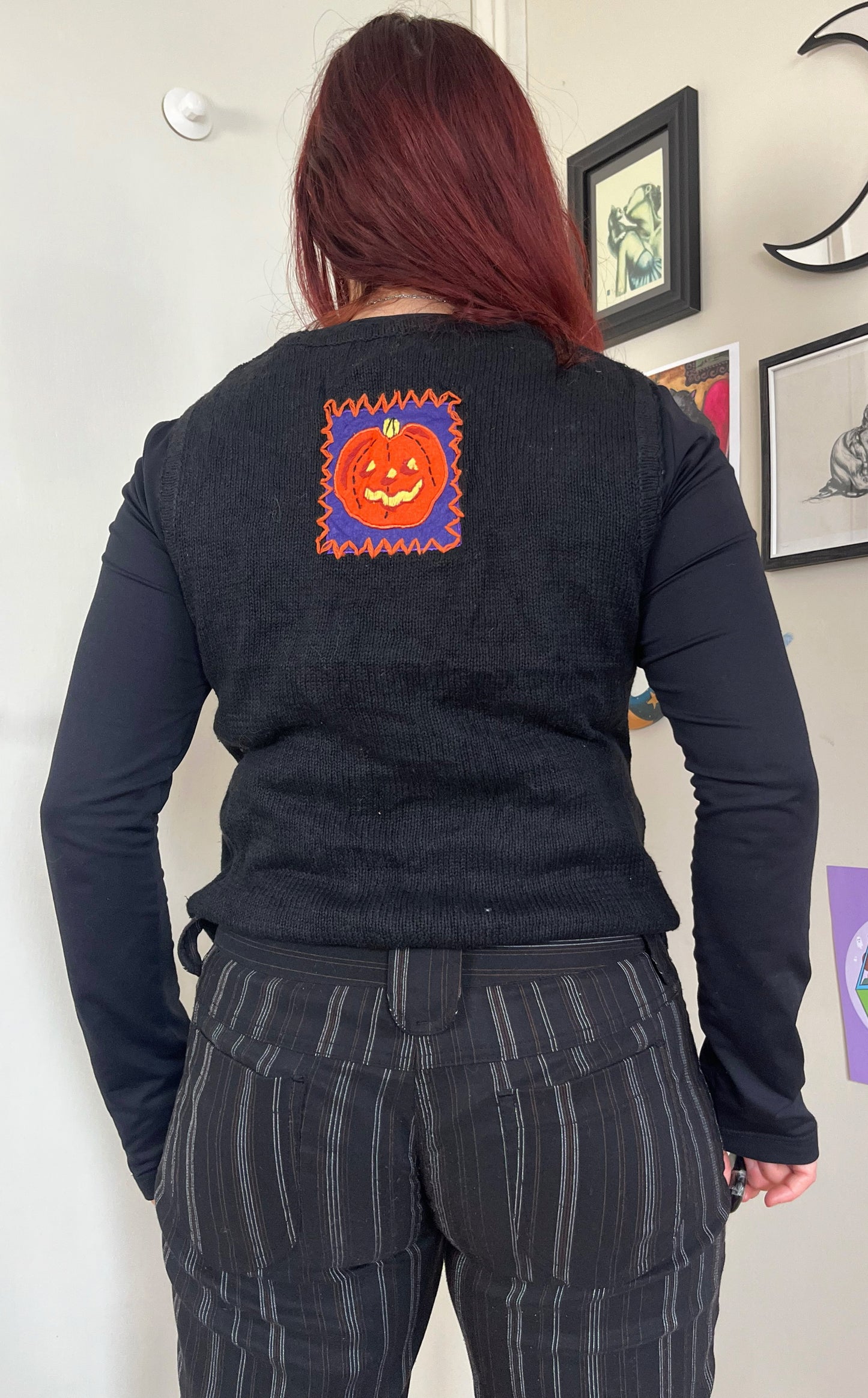 Salem 1990s Halloween Sweater Vest S/M