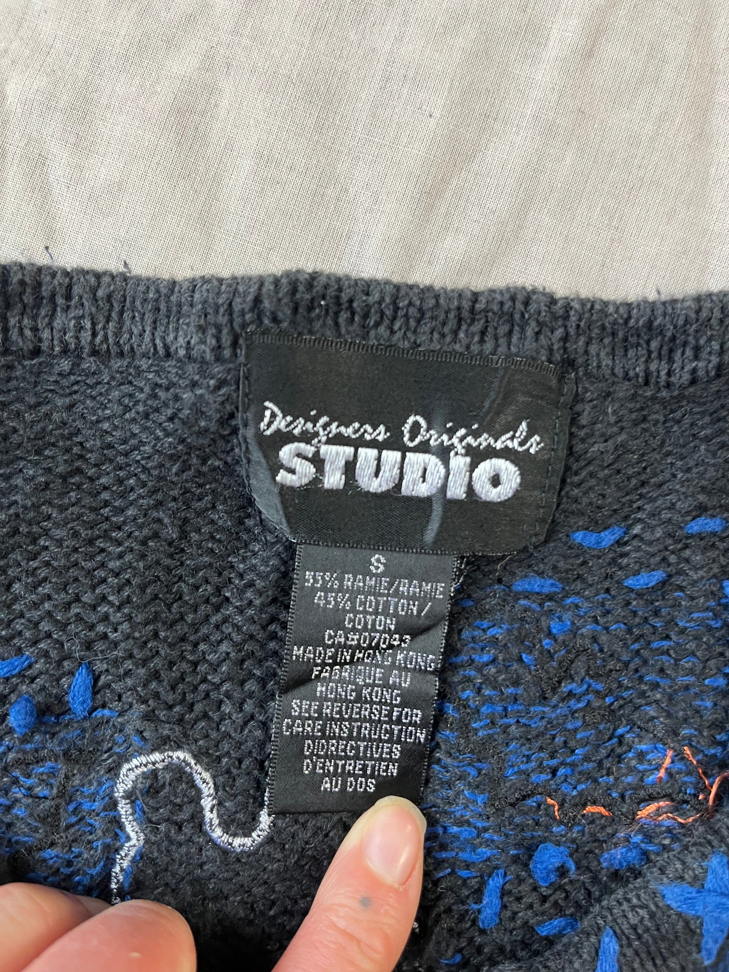 Something Wicked 1990s Halloween Cardigan S