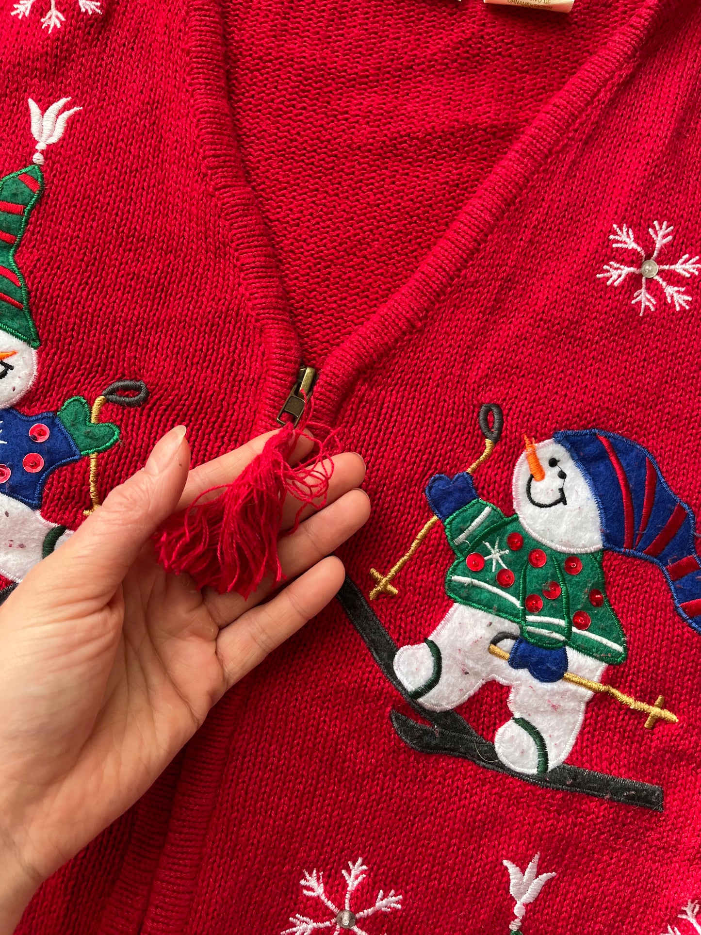 Let It Snow 1990s Sweater Vest UK 4-16/L