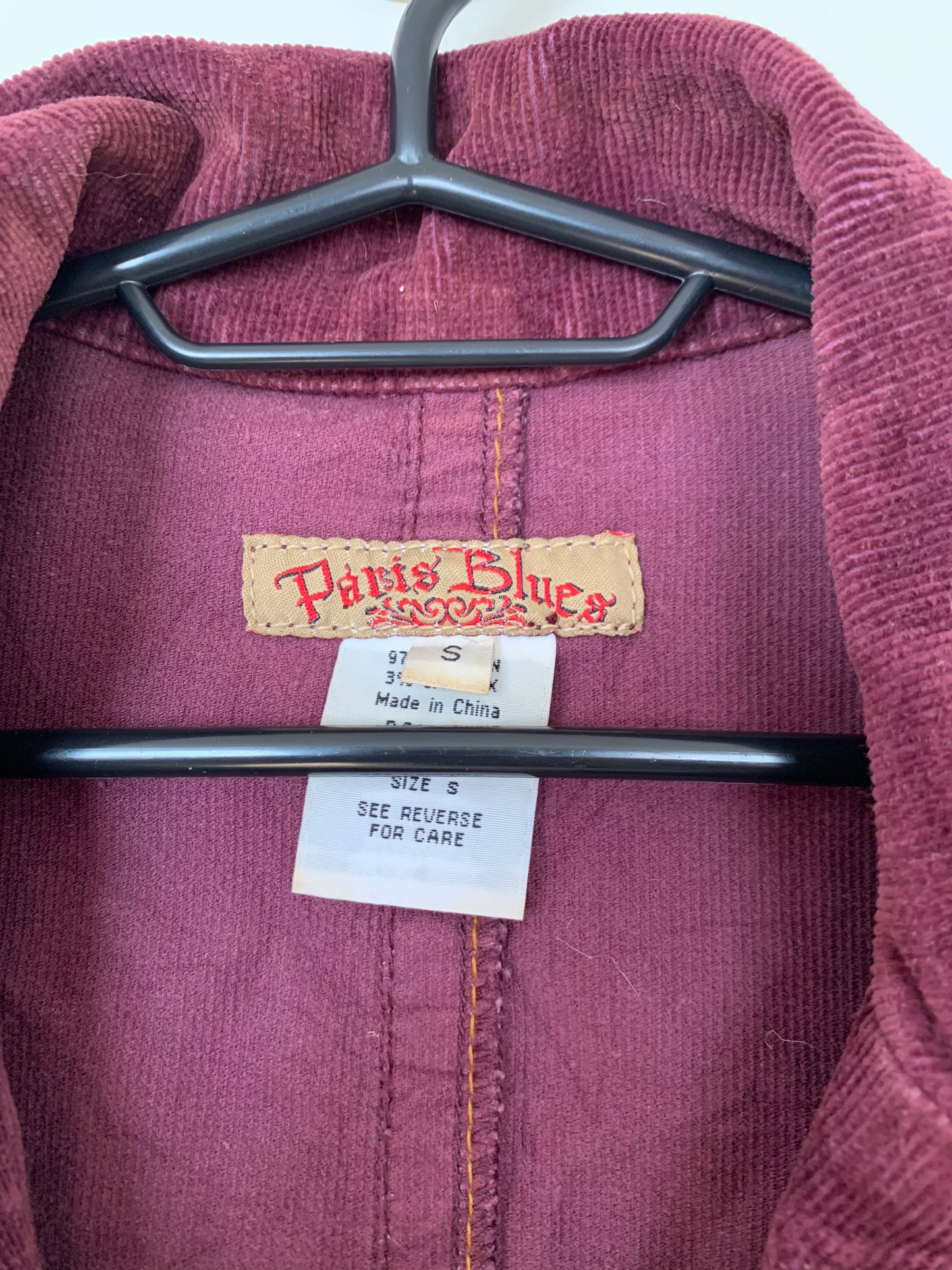 Plum 90s Corduroy Jacket UK 8/10/S