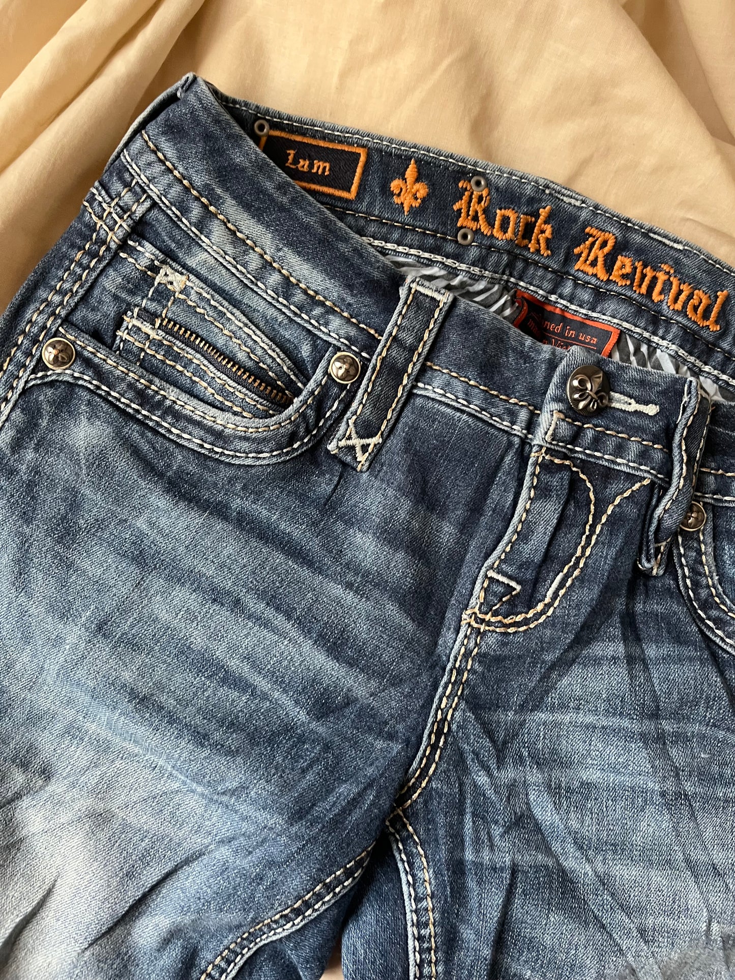 Y2K Rock Revival Jeans UK 8
