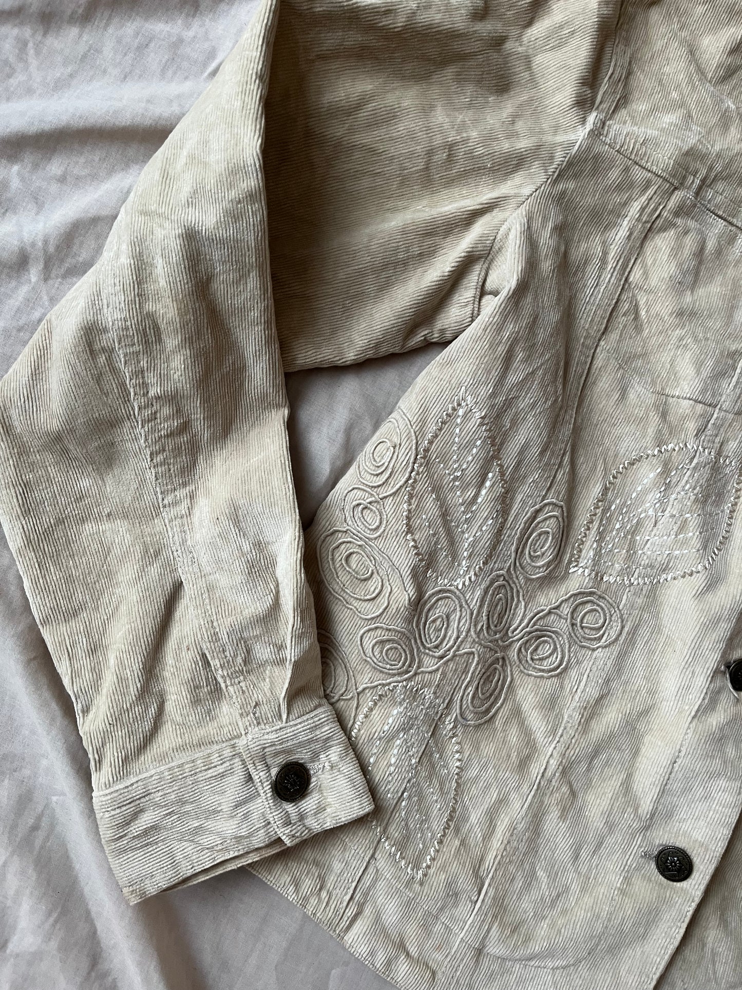 Sage Corduroy Jacket UK 12-14