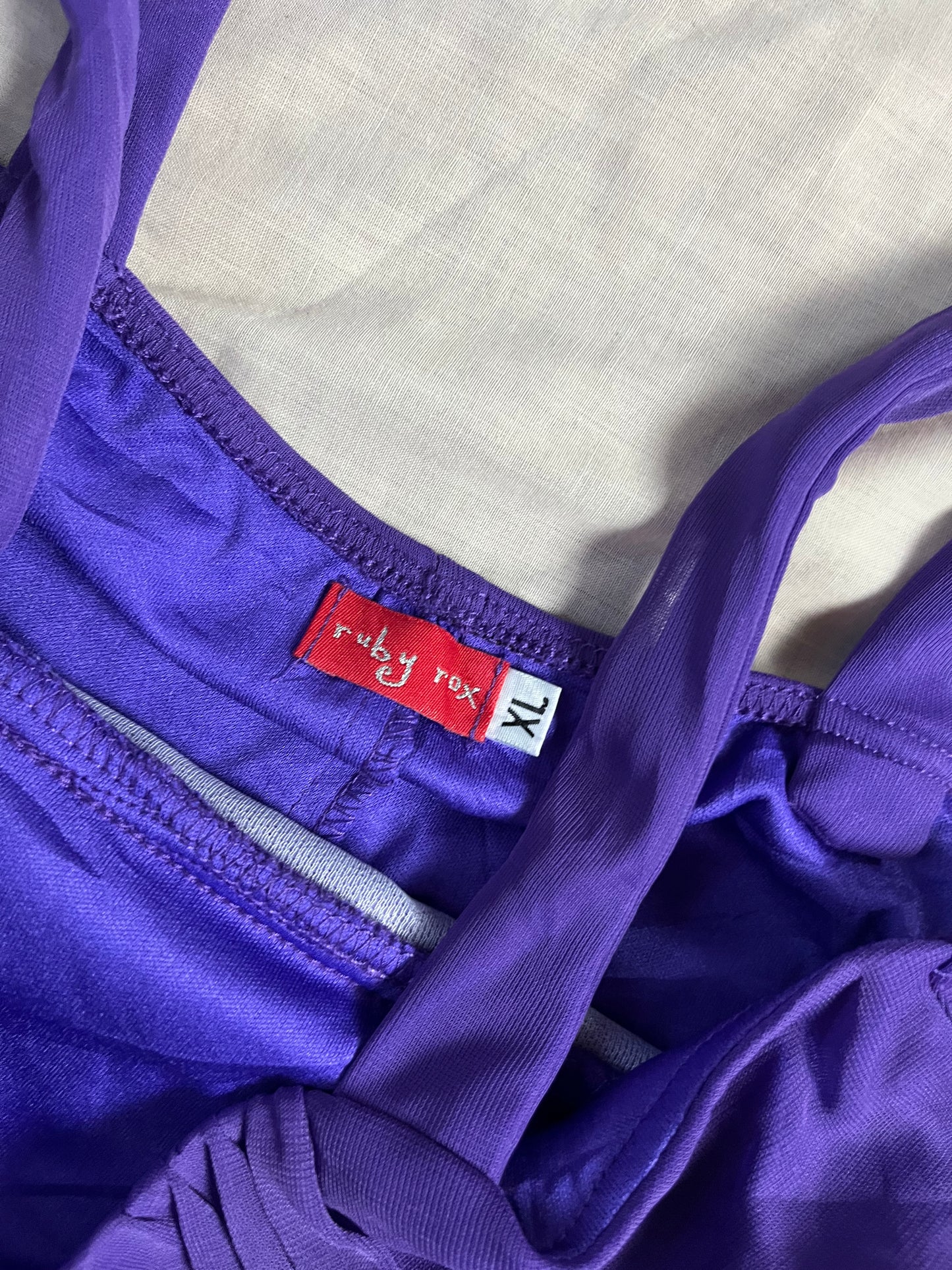 Purple Mesh Dress - UK 8-10