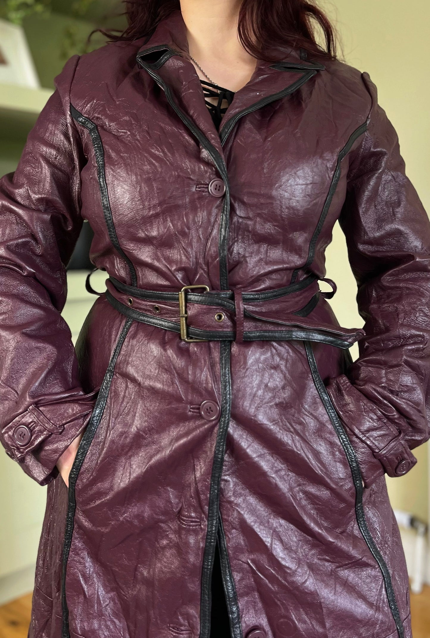 Raven Leather Jacket UK 12
