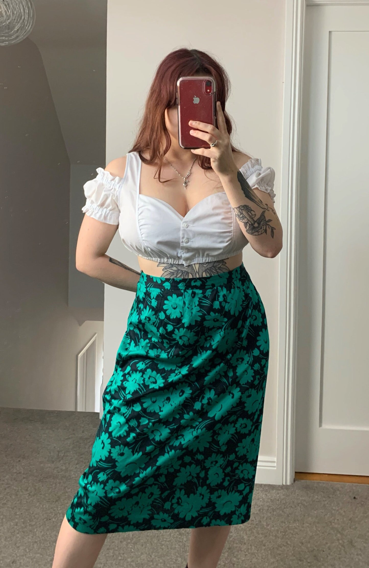 Brooke 90s Midi Skirt UK 16