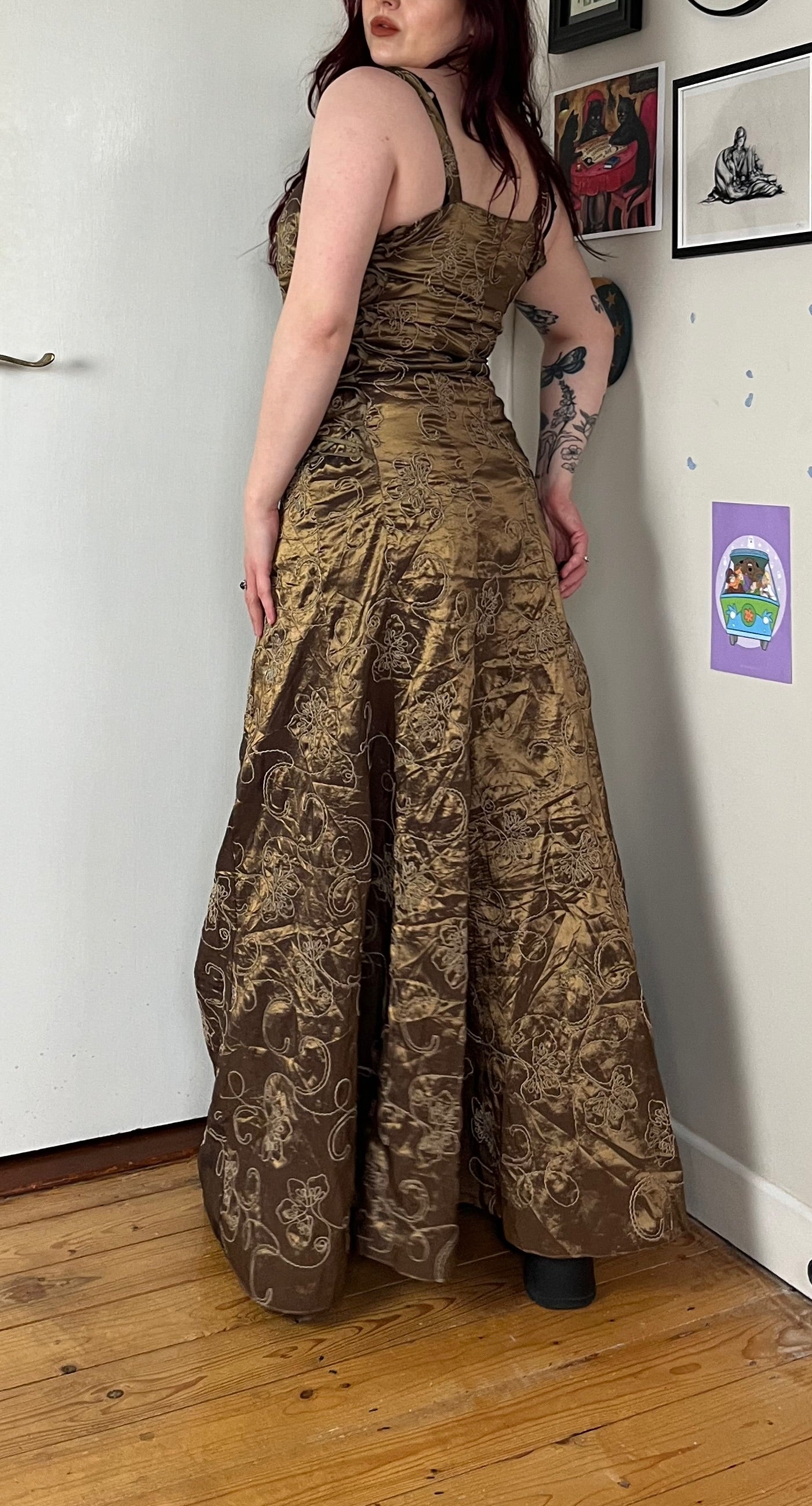 Brown Prom/Evening Dress - UK 8-10