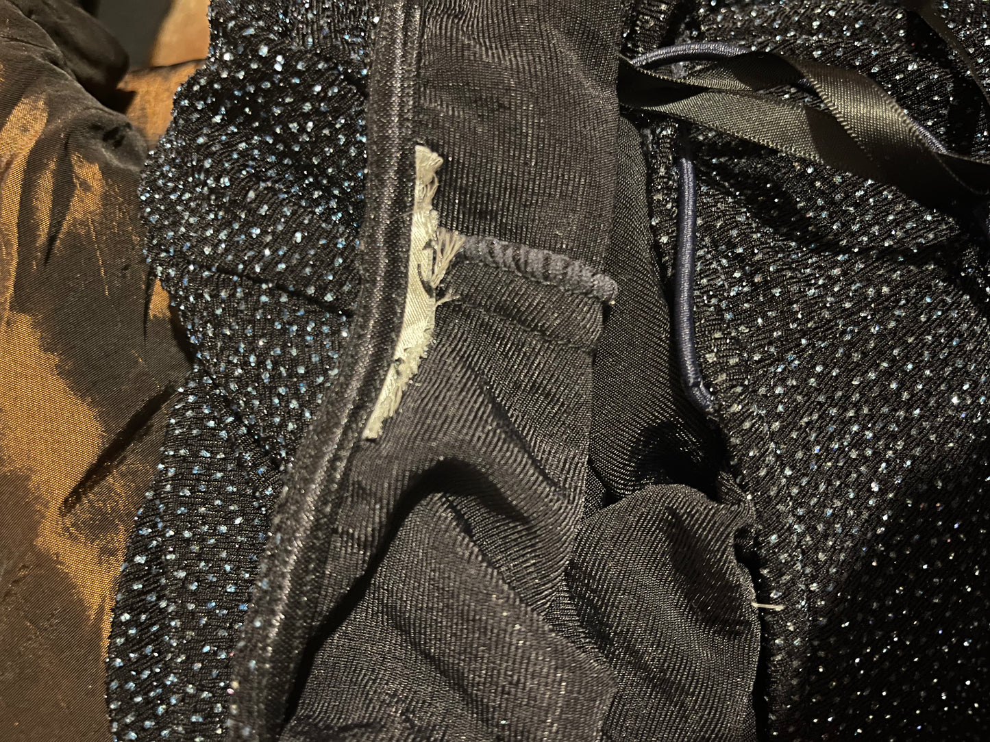 Blue Glitter Evening Dress - UK 8-10