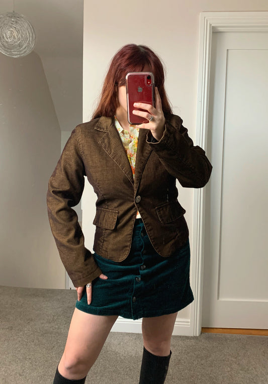 Rose Y2K Corduroy Jacket UK 10-14