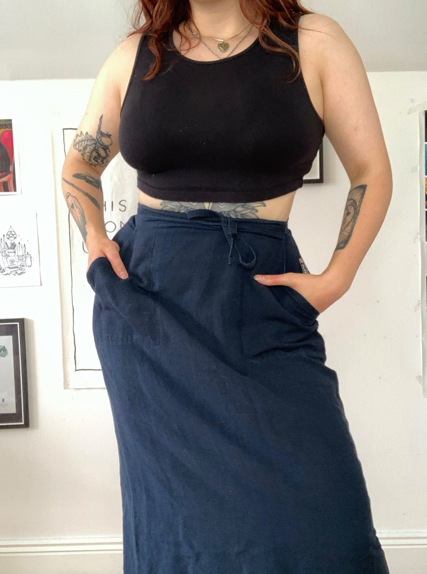 Lottie 90s Maxi Skirt UK 10