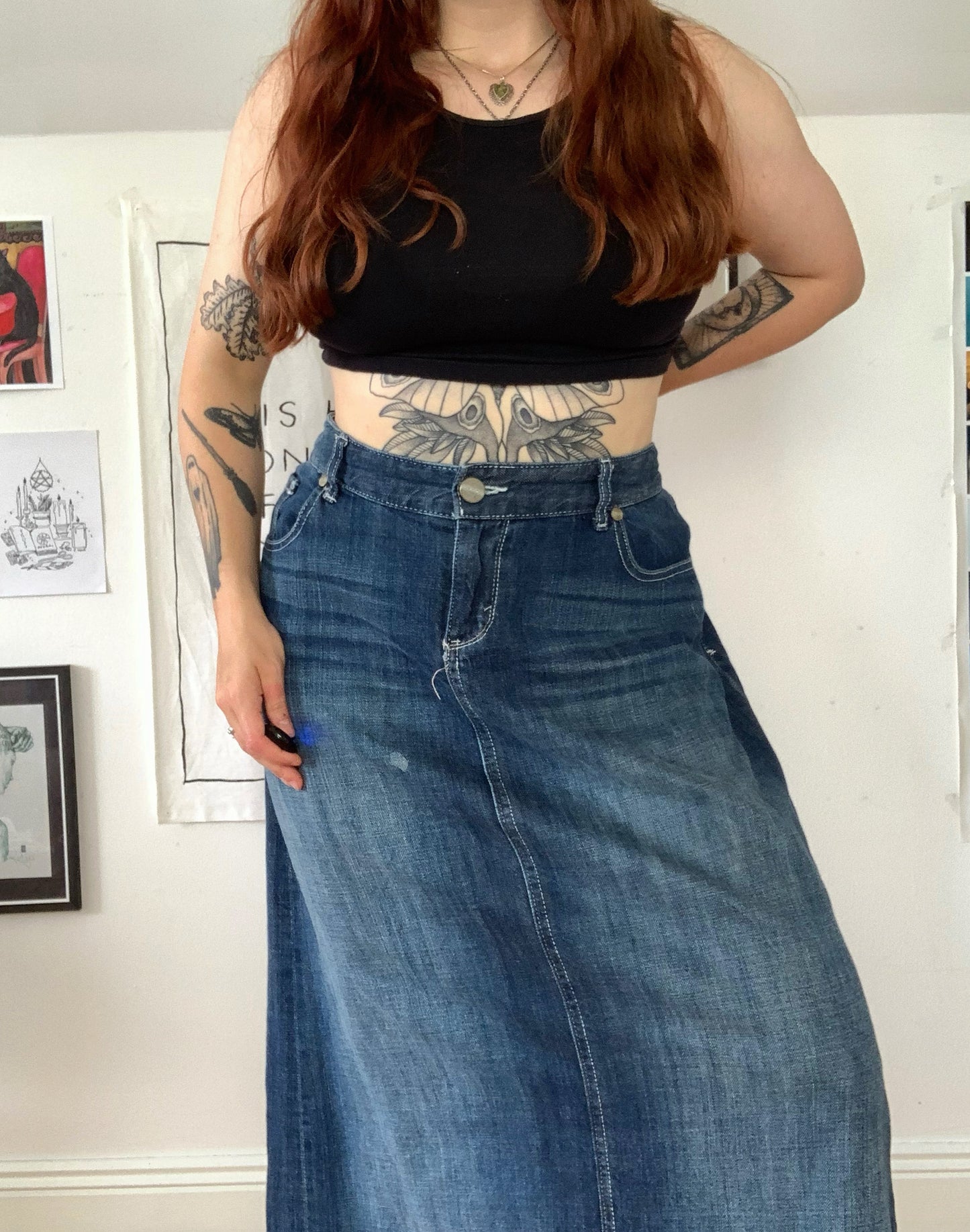 Emily 90s Denim Skirt UK 20/XXL