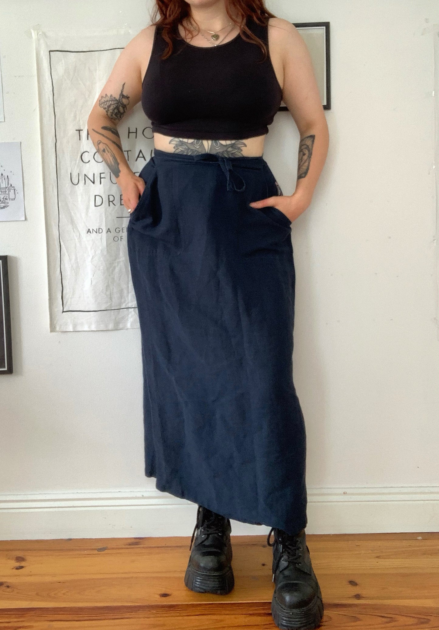 Lottie 90s Maxi Skirt UK 10