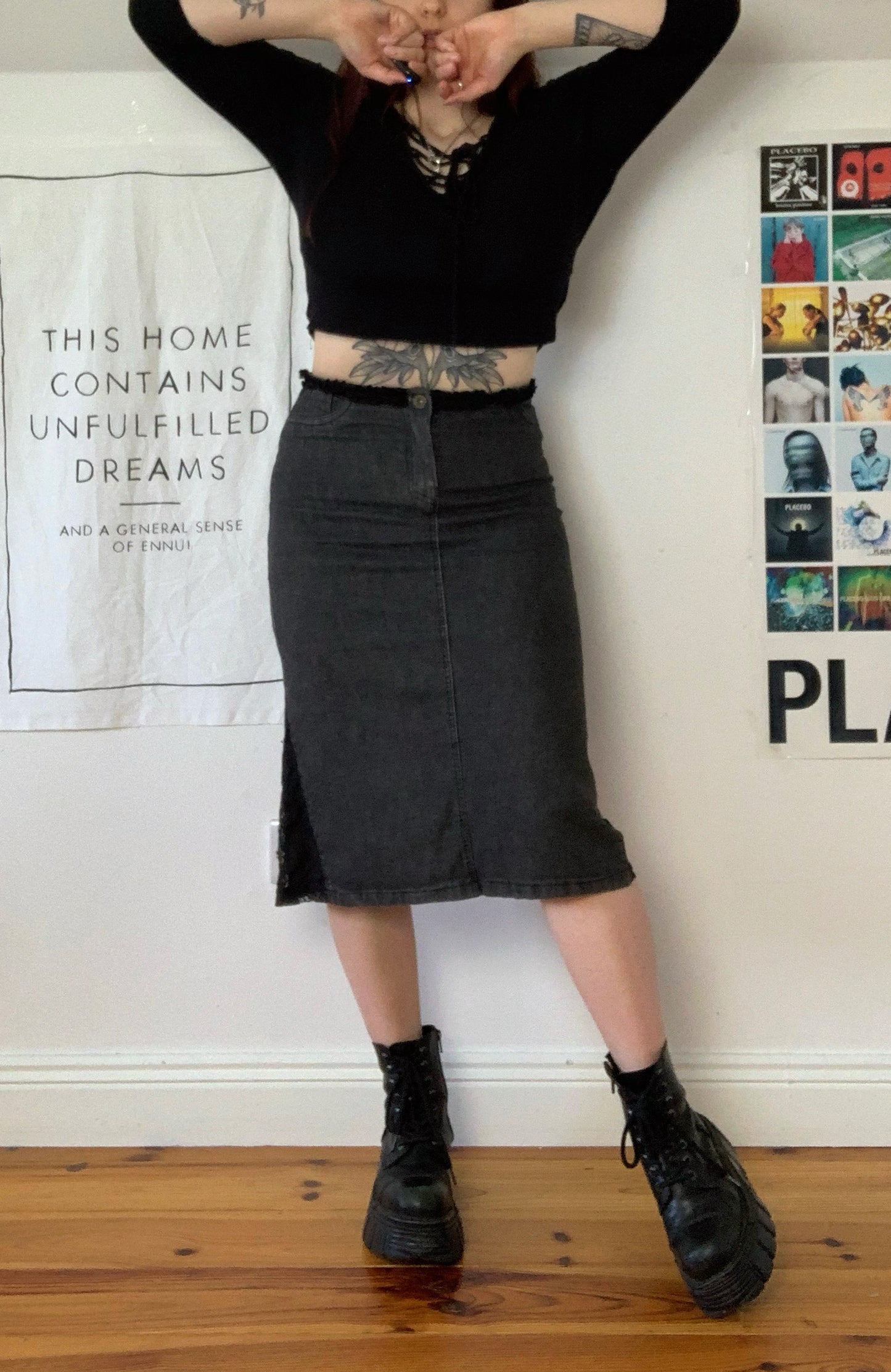 Charlotte 90s/Y2K Denim Skirt UK 8/10