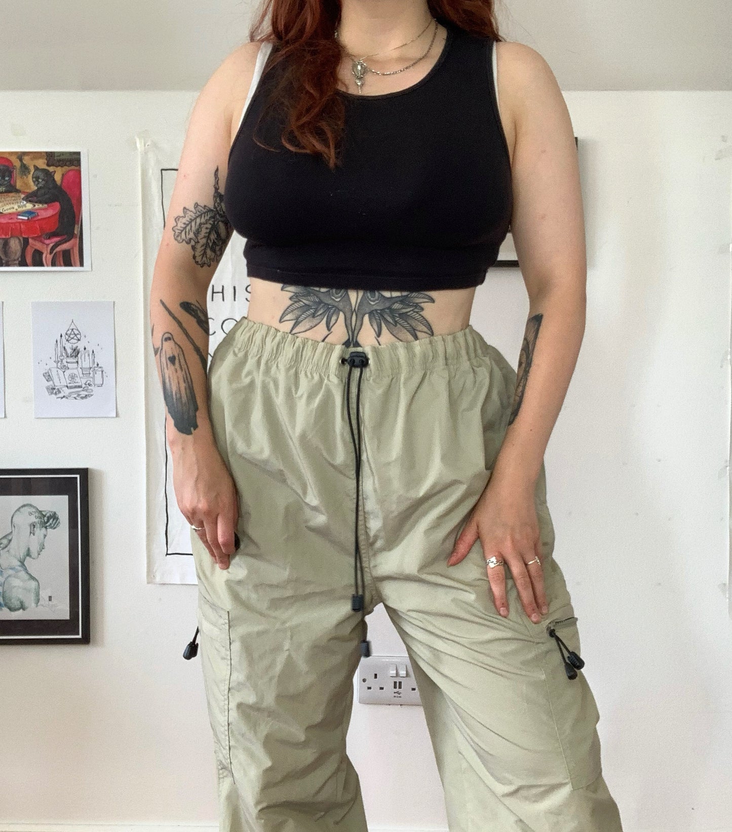 Abbie 90s Parachute Pants UK 14/16